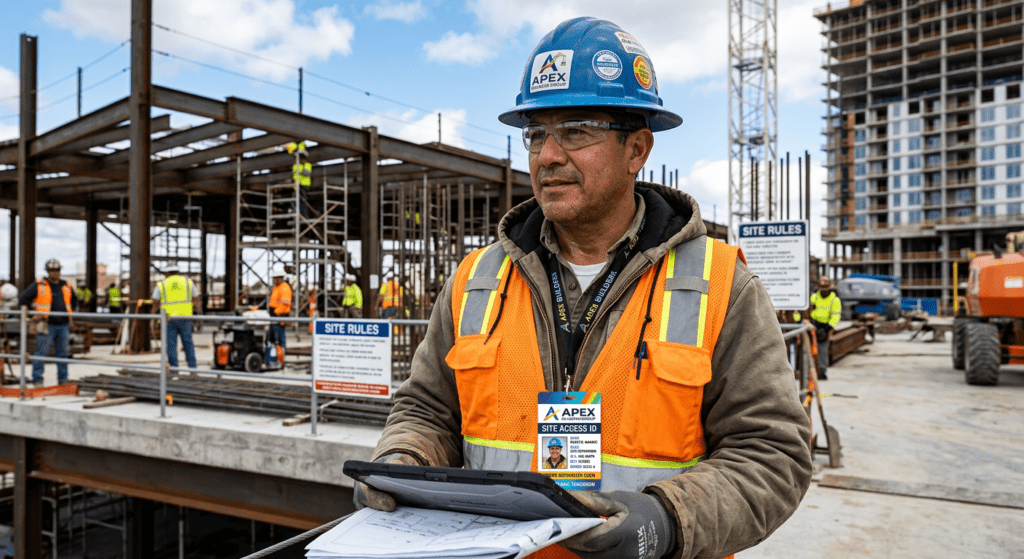 rugged ID badges for job sites